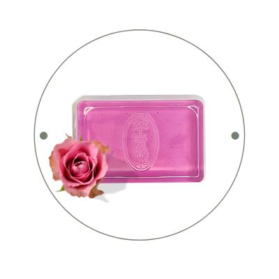 China Rose Natural Skin Flower Base Cleansing Illuminating Soap for sale