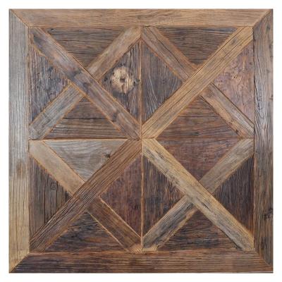 China Farmhouse interior design reclaimed Versailles wood slab and parquet wood flooring for sale