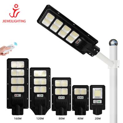 China ROAD High Lumen Smd Waterproof Ip65 Outdoor ABS Solar Led Street Light 20w 40w 80w 120w 160w for sale