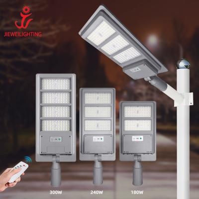 China Energy Saving Outdoor Waterproof ABS 180w 240w 300w ROAD Durable Ip65 All In One Led Solar Road Lamp for sale