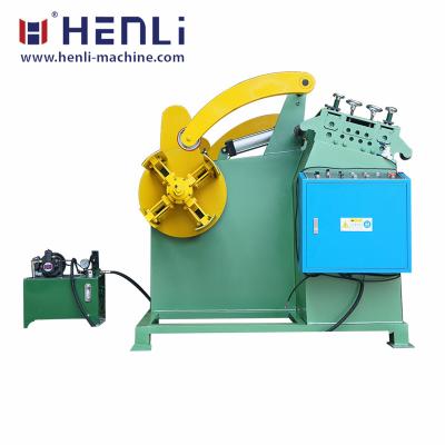 China Building material stores 2 in 1 space save steel coil stator with decoiler for sale