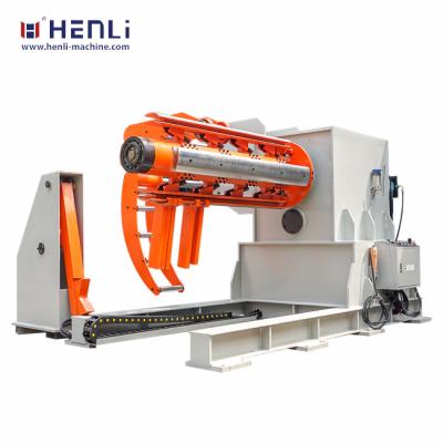 China Factory 10T Hydraulic Steel Coil Decoiler Machine with Loading Car for Sale,Hydraulic Decoiler with Coil Car for sale