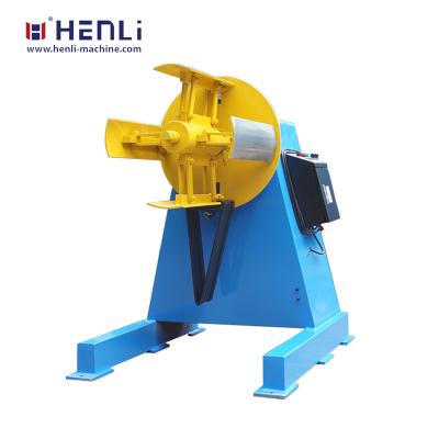 China Factory 5T/8T/10T/15T Hydraulic Steel Coil Decoiler Heavy Uncoiler With Coil Car for sale