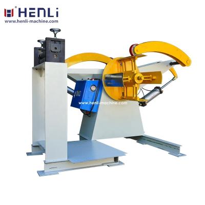 China Machine Factory of HENLI Machinery for Sale Steel Coil Uncoiler Decoiler Recoiler 3 Ton Recoil Machine for sale