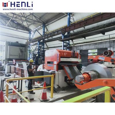 China Factory Shear Line Automatin Line For Longitudinal Cutting Of Metal Coil Strip Circle Cut To Length Line Machine for sale