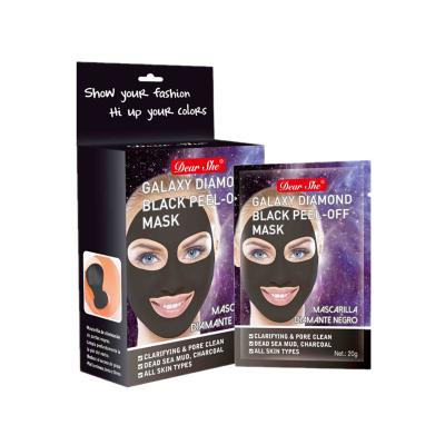 China Sponge Remover Rise Generation Galaxy Diamond Black Peel Off Facial Skin Care Mask Clarifying and Sponge Clean You Can Add Your Own Logo for sale