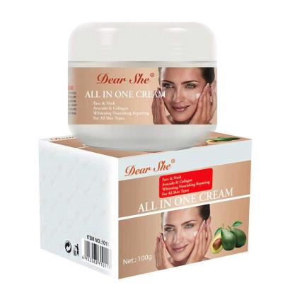 China Whitening New Hot Popular Product Avocado Collagen Whitening And Nourishing Facial Neck Cream For Skin Care All In One Cream for sale