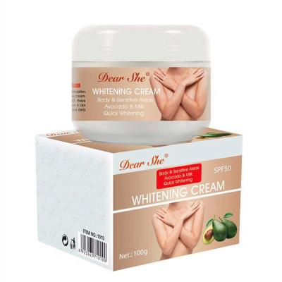 China Whitening New Hot Popular Wholesale Product Avocado &Milk Body Whitening Cream For Body Fast Whitening Skin Care SPF50 for sale