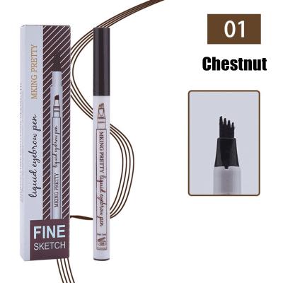 China Hot Popular Product Private Label Eyebrow Pen Waterproof Cosmetic Liquid Eyebrow Pencil Waterproof Makeup for sale