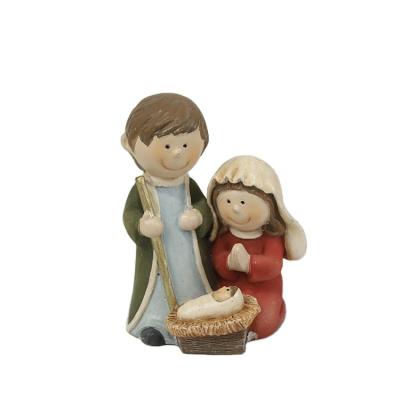 China New Innovative Trendy Promotional Europe Polyresin Personalized Christmas Nativity Set Gifts for sale