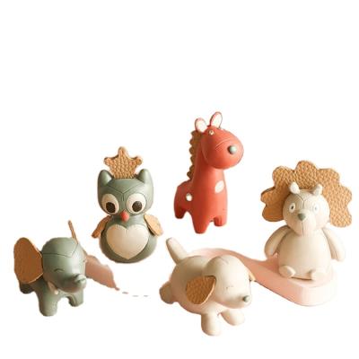 China Europe China Produced Kids Loved Cute Crafts Resin Animals With Leather Accessory for sale