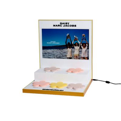 China For Perfume APEX Fair Cosmetic Show Innovative Cosmetic Acrylic Display Stand for sale