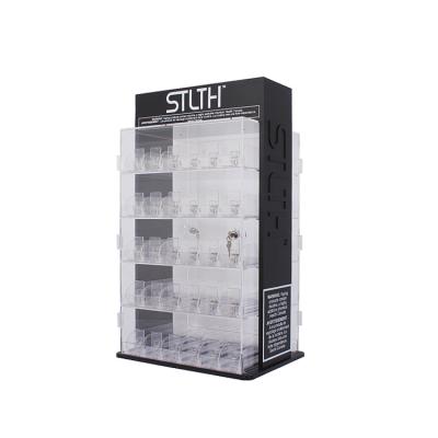 China For APEX Vape Oil Shop Liquid Display Box E Pods 5 Layers Vape Cartridge Pusher Display Box for sale