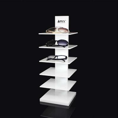 China For White Sunglasses APEX Countertop Eyewear Retail Sunglasses Display Rack for sale