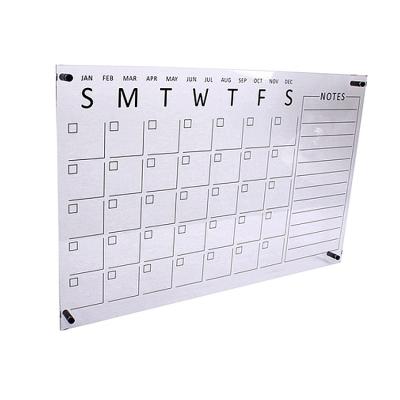 China Custom Wall Mounted Wall Calendar APEX Factory Monthly Dry Erase Acrylic Calendar for sale