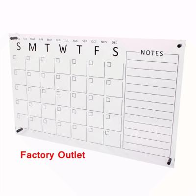 China Wall Calendar APEX Manufacturer Custom Large Wall Calendar Acrylic Whiteboard Calendar for sale