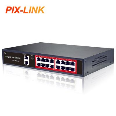 China Port Power System (RPS) Connector POE Redundant 16 Gigabit Network Switch for sale