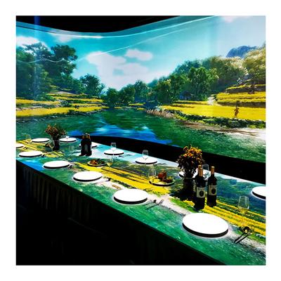 China Indoor/Outdoor (contact us) Immersive and interactive restaurants nature-oriented 3d hologram hoographic projection immersive landscape theme wall for sale