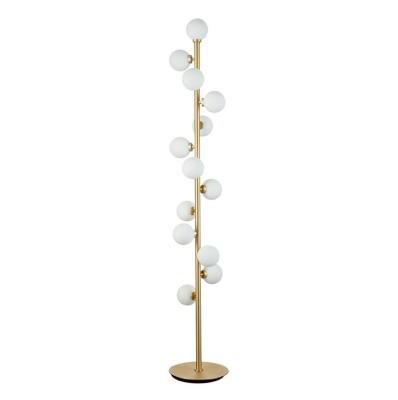 China Modern Decorative Torsion Galss Ball Position Floor Lamp For Home for sale