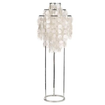 China Modern Decroation Shell Floor Lamp FUN Modern White Stand Light for sale