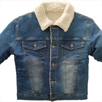 China High quality cashmere viable for autumn and winter women's denim jacket women's jeans jacket set for sale