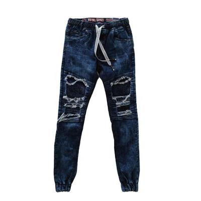 China Newest Breathable Fashion Trends New Top Level Design Comfortable Ripped Mens High Quality Men's Jeans TR Stretch Jeans for sale