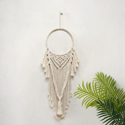 China Bohemian Woven Geometric Bohemian Wall Hanging Tassels Art Home Decoration Romantic Cotton Rope Macrame Wall Hanging Tapestry for sale