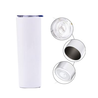 China Durable Double Wall Stainless Steel Tumbler Vacuum Insulated 20oz Sublimation Tumbler Straight for sale