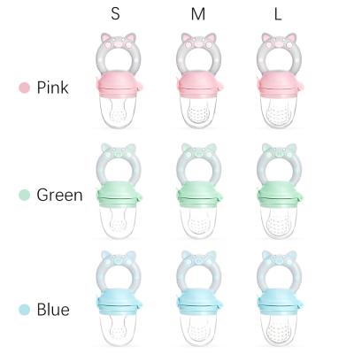 중국 Hotsale BPA Free Fruit Pacifier Teether Toy BPA Free Silicone Baby Food Feeder with Fresh Fruits Vegetable Fruits Pacifiers 판매용