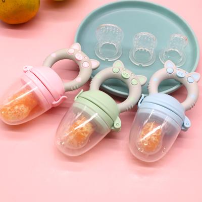 중국 Reusable BPA Baby Fruit Feeder Nipple Free Handle Pacifier Massaging Teething Soothing Toddler Kids Fruit Pacifier 판매용