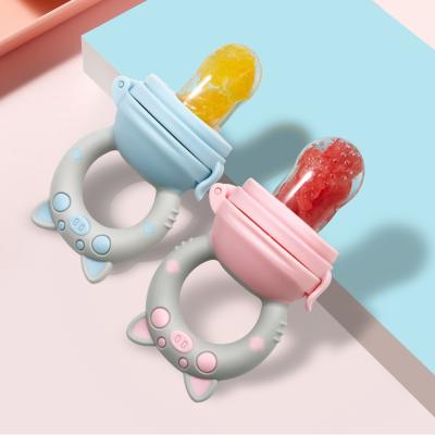 중국 BPA Free 2022 Infant Pacifier Soother Toddler Kids Fresh Fruit Feeder Silicone Nipple Nipples BPA Free Sublimation Baby Pacifier 판매용