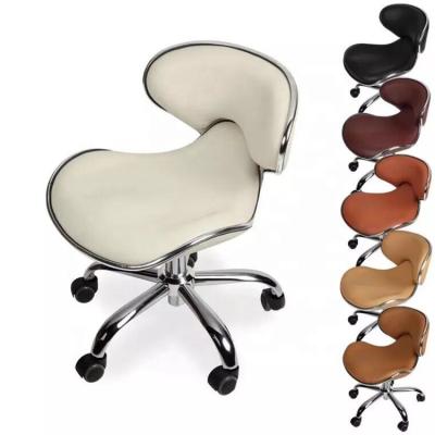 China Cool Nail Salon Technician Chair 2019 New Style Nail Technician Chair Rolling Nail Worker Chair for sale