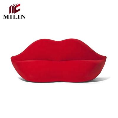 China Corner Sofa Lip Shaped Commercial Furniture Banquet Hotel Chair for sale