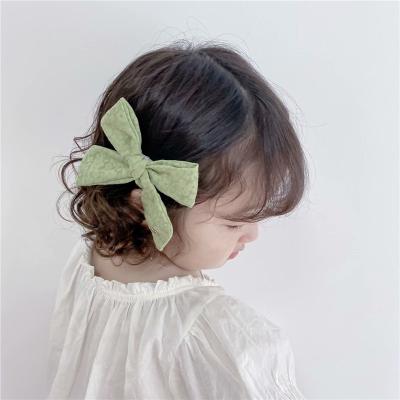 China New Bow Hairpins Hair Clips Soft Headwear Print Flower Bohemian Style For Cute Lovely Babies Kids Cotton Hair for sale