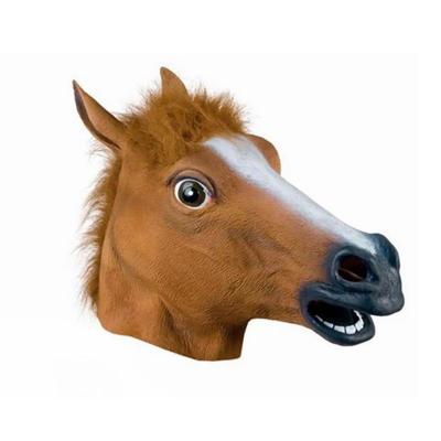 China 2021 Funny Halloween Party Supplies Horse Head Halloween Mask Prop Mask Halloween Decoration Party Supplies Props for sale