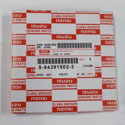 China Piezas del motor originales de Ring Kit For ZX200-3 4HK1 6HK1 del pistón del aro del pistón del motor diesel 8980171660 en venta