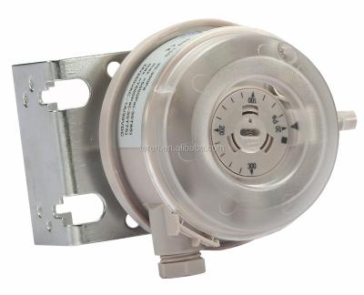 China ABS Air Circulation Monitor Round Adjustable Differential Pressure Switch for sale