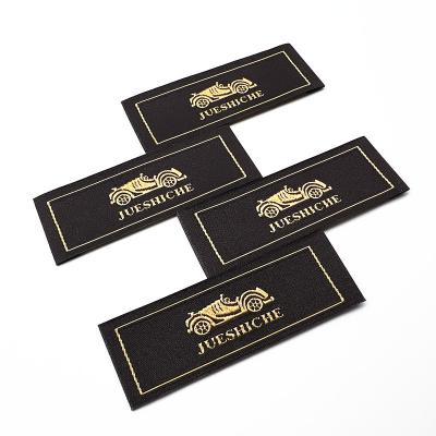 China Sustainable Fashion Damask Custom Garment Woven Labels For Apparel Manufacturer for sale