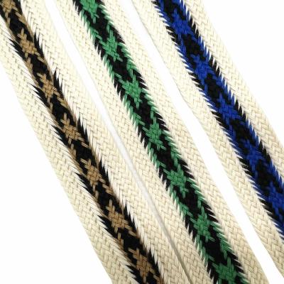 China Custom Viable Cotton Cavity Cotton Flat Braided Cord Rope For Hoodie Cord Rope Garment for sale