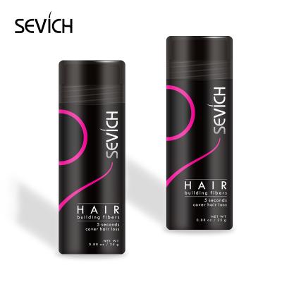 China Baldness treatment sevich hot sale keratin hair building fiber thickening organic hair building fibers powders deeper for hair for sale