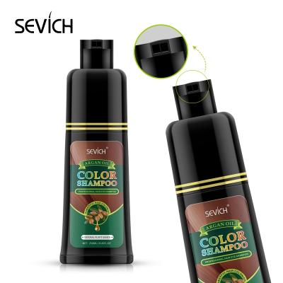 China Amazon Easy Dye Best Selling 500ml Color Natural Hair Dye Permanent Shampoo for sale