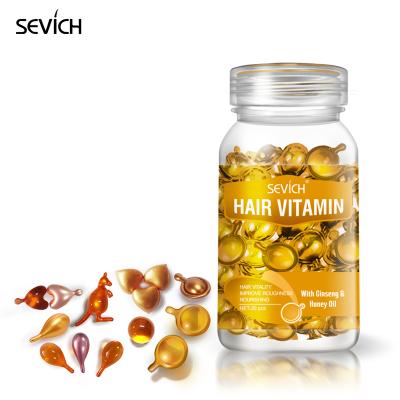 China Hair-Repairing OEM New Design Hair Growth Serum Vegan Oil Vitamin Capsules Private Label Hair Oil Capsule for sale