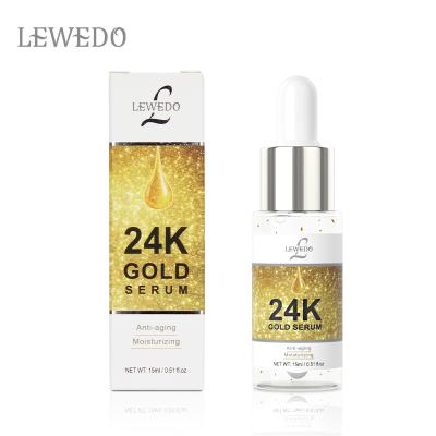 China Natural Collagen Facial Essential Toner Serum Moisturizer Private Label 24k Gold Facial Moisturizer for sale