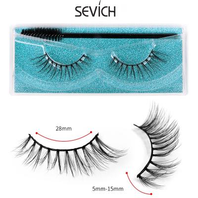 China Long Waterproof Soft False Eyelashes Customized Magnetic Boxes 3d False Eyelashes for sale