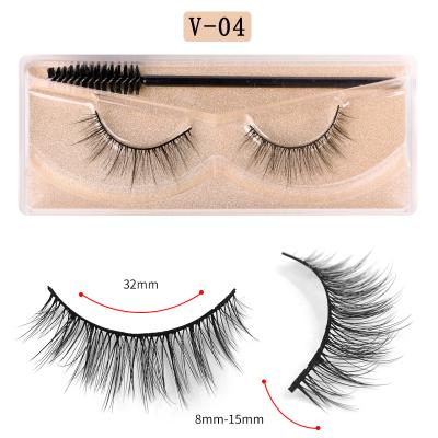 China Waterproof Handmade Hot Selling Private Label 5d False Magnetic Eyelashes for sale