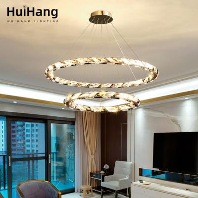 China Modern Nordic Creative Light from HUIHANG Crystal Chandelier Restaurant Luxury Pendant Light for Living Room Art Home Decoration Lighting for sale