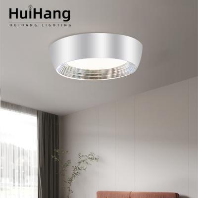 China HUIHANG Modern Minimalist Outdoor Mounted Infinitely Dimmable Tricolor Silver White Indoor Bedroom Led Ceiling Light for sale