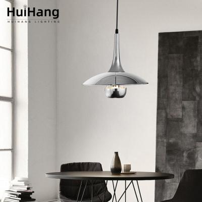 China HUIHANG Modern Iron Plating Kitchen Island Kitchen Island Decorative Silver Hanging Lamp E27 Hotel Restaurant Nordic Modern Led Pendant Light for sale