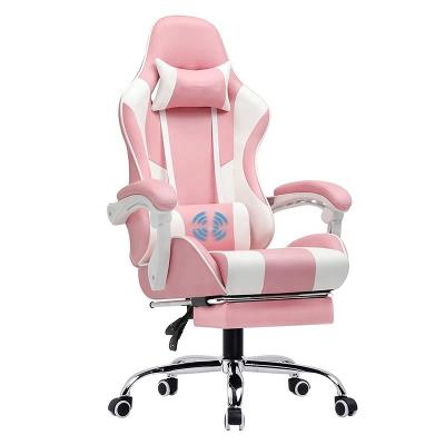 China YUJUN Office Furniture Linkage Armrest 2022 Convertible Packing Gaming Chair Massage Desk Chairs With Footstool for sale