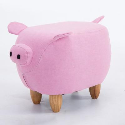 China Wholesale Customized Supply Pink Colors Cheap Price Stools Custom Animal Shaped Convertible Chair Hog Stool For Kids And Children for sale